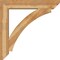 Ekena Millwork Thorton Slat Rough Sawn Bracket w/ Offset Brace, Western Red Cedar, 8"W x 42"D x 42"H BKT0806X42X42THR06RWR - alternate 4